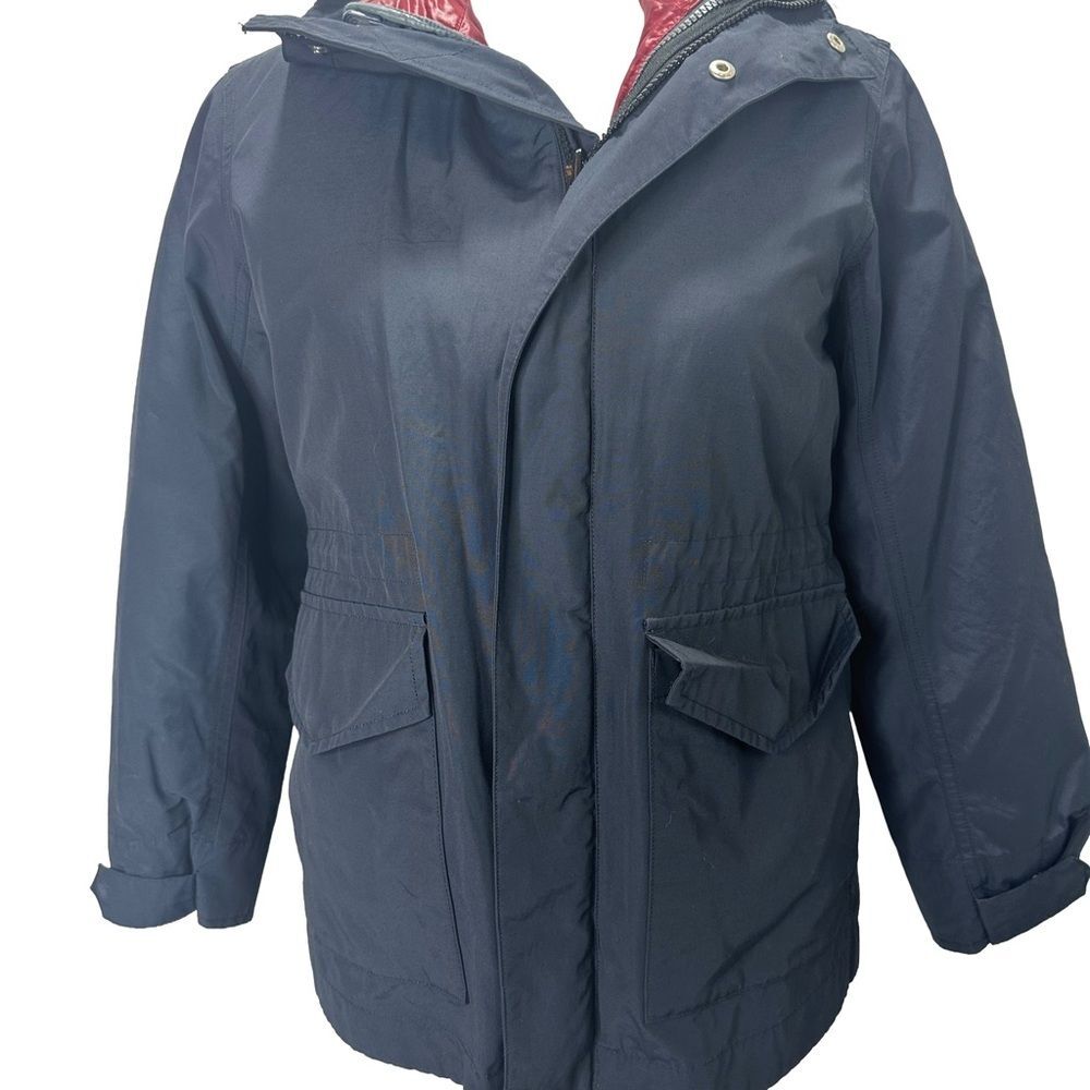 Jcrew Crewcuts Navy 2 in one Hooded Jacket with detachable puffer coat Size 10